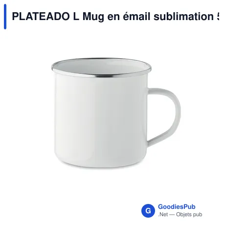 PLATEADO L Mug en émail sublimation 500m