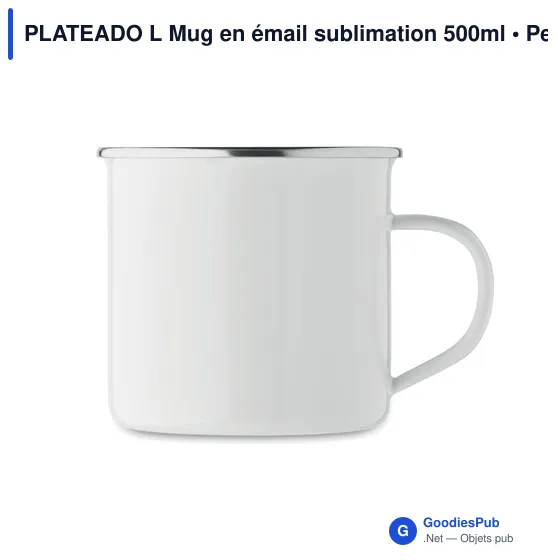 PLATEADO L Mug en émail sublimation 500m - Image 2