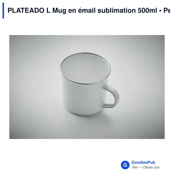PLATEADO L Mug en émail sublimation 500m - Image 3