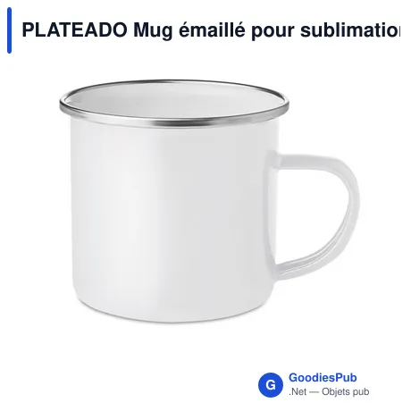PLATEADO Mug émaillé pour sublimation