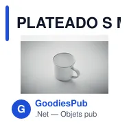 PLATEADO S Mug en émail sublimation 200ml - Miniature 5