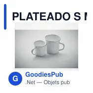 PLATEADO S Mug en émail sublimation 200ml - Miniature 7