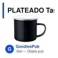 PLATEADO Tasse en métal émaillé - Miniature 1