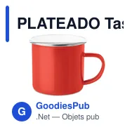 PLATEADO Tasse en métal émaillé - Miniature 5