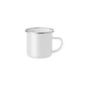 Variante blanc - PLATEADO Tasse en métal émaillé
