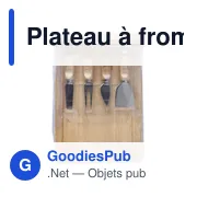 Plateau à fromage personnalisable en bois Arlo avec logo - Miniature 2