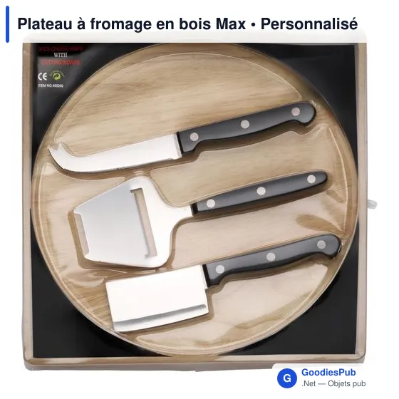 Plateau à fromage en bois Max - Image 1