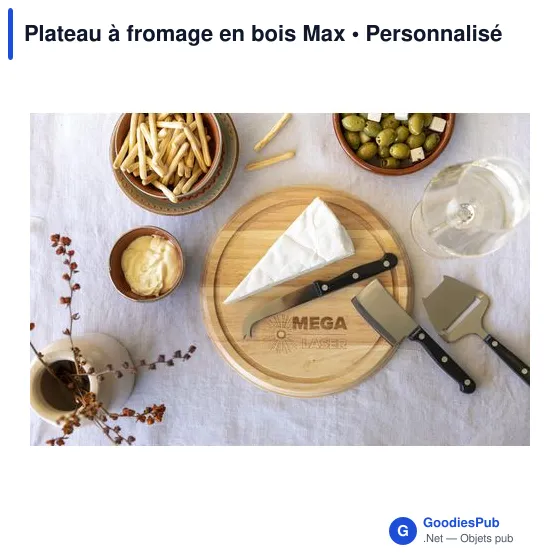Plateau à fromage en bois Max - Image 4