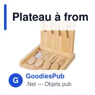 Plateau à fromages personnalisable en bambou avec logo - Zea - Miniature 2