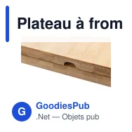 Plateau à fromages personnalisable en bambou avec logo - Zea - Miniature 6