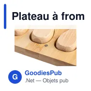 Plateau à fromages personnalisable en bambou avec logo - Zea - Miniature 7