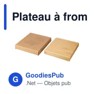 Plateau à fromages personnalisable en bambou avec logo - Zea - Miniature 9