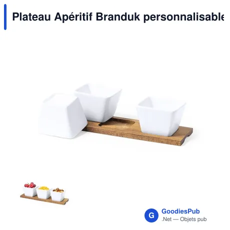Plateau Apéritif Branduk personnalisable avec logo