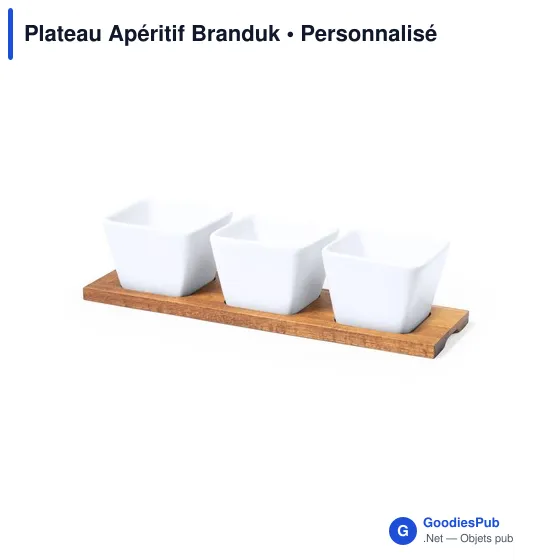 Plateau Apéritif Branduk personnalisable avec logo - Image 2