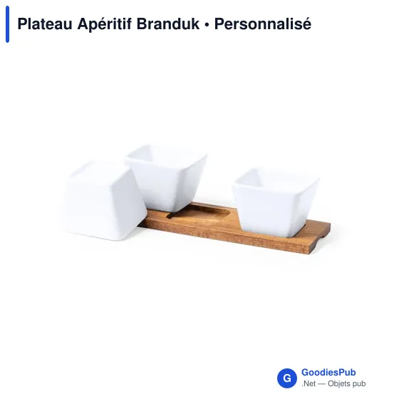 Plateau Apéritif Branduk personnalisable avec logo - Image 3