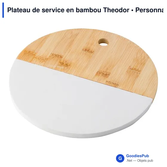 Plateau de service en bambou Theodor - Image 2