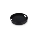 Variante Noir - Plateau rond personnalisable en bois 35 cm avec logo - Sagaform Hanna