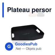 Plateau personnalisable en chêne certifié avec logo - Sagaform Hanna - Miniature 1