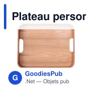 Plateau personnalisable en chêne certifié avec logo - Sagaform Hanna - Miniature 3