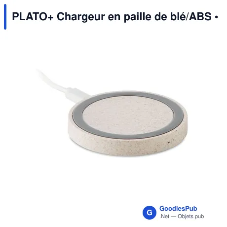 PLATO+ Chargeur en paille de blé/ABS