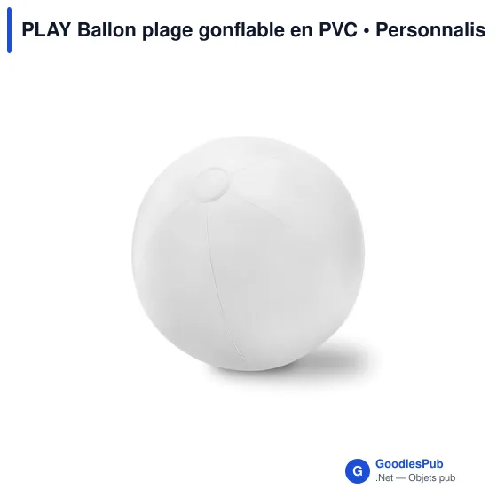 PLAY Ballon plage gonflable en PVC - Image 1