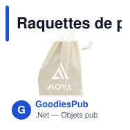 Raquettes de plage personnalisables Playa Wood BeachTennis avec logo - Miniature 3
