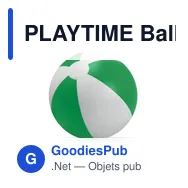 PLAYTIME Balle gonflable plage - Miniature 1