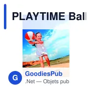 PLAYTIME Balle gonflable plage - Miniature 11