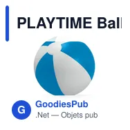 PLAYTIME Balle gonflable plage - Miniature 5