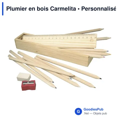 Plumier en bois Carmelita