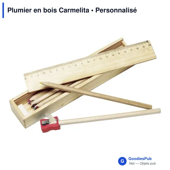 Plumier en bois Carmelita - Image 2