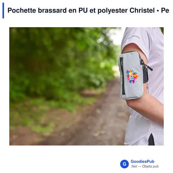 Pochette brassard en PU et polyester Christel - Image 11