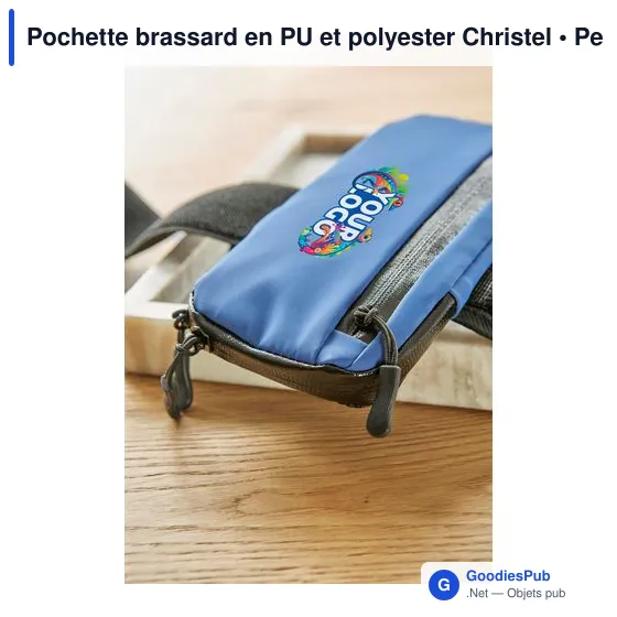Pochette brassard en PU et polyester Christel - Image 12