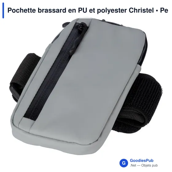 Pochette brassard en PU et polyester Christel - Image 4