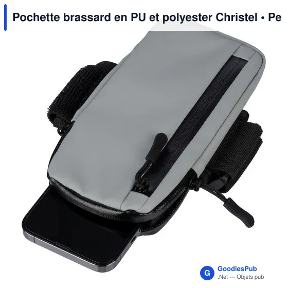 Pochette brassard en PU et polyester Christel - Image 5