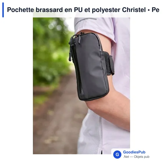 Pochette brassard en PU et polyester Christel - Image 7