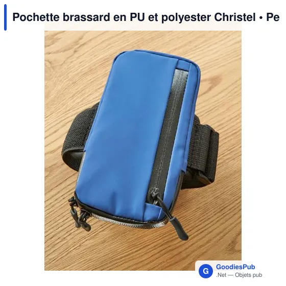 Pochette brassard en PU et polyester Christel - Image 10