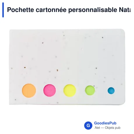 Pochette cartonnée personnalisable Natalja avec logo
