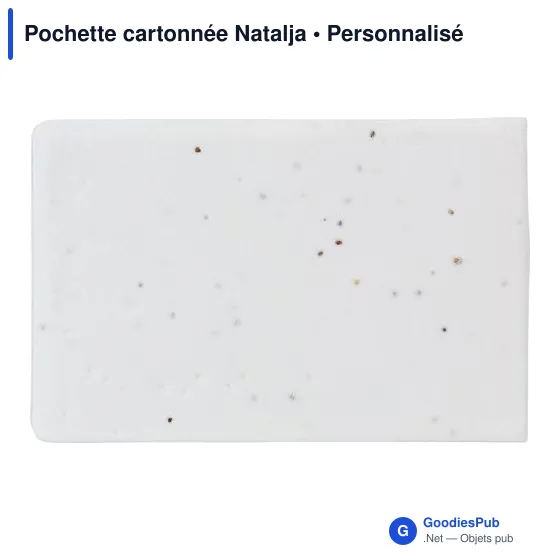 Pochette cartonnée personnalisable Natalja avec logo - Image 3