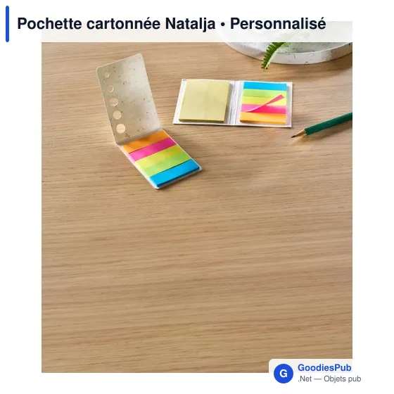 Pochette cartonnée personnalisable Natalja avec logo - Image 4