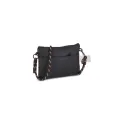 Variante Noir - Pochette compacte personnalisable avec sangle paracorde avec logo - 22 x 16 cm