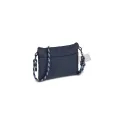 Variante Bleu foncé - Pochette compacte personnalisable avec sangle paracorde avec logo - 22 x 16 cm