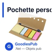 Pochette personnalisable avec marque-pages et logo - Riva - Miniature 3