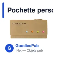 Pochette personnalisable avec marque-pages et logo - Riva - Miniature 4