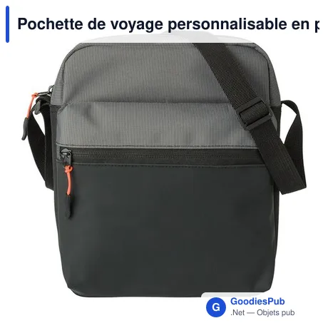 Pochette de voyage personnalisable en polyester 500D avec logo