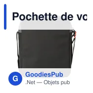 Pochette de voyage personnalisable en polyester 500D avec logo - Miniature 3