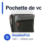 Pochette de voyage personnalisable en polyester 500D avec logo - Miniature 4