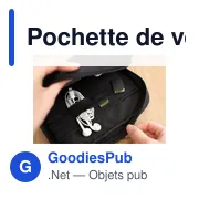 Pochette de voyage personnalisable en rPET 600D avec logo - Miniature 6