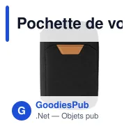 Pochette de voyage personnalisable Susanne avec logo - Miniature 1