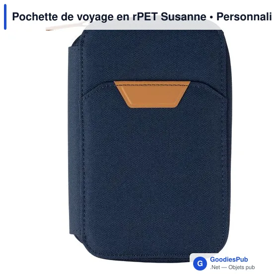 Pochette de voyage personnalisable Susanne avec logo - Image 2